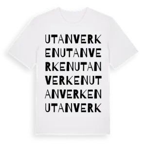 Utanverken ordlek t-shirt – ekologisk bomull t-shirt från Pinshirt