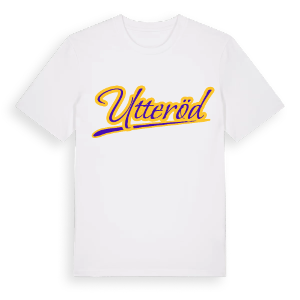 Utteröd baseball t-shirt – ekologisk bomull t-shirt från Pinshirt