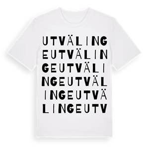 Utvälinge ordlek t-shirt – ekologisk bomull t-shirt från Pinshirt