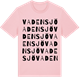 Pink Cotton t-shirt med Vadensjö ordlek t-shirt