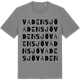 Mid Heather Gray t-shirt med Vadensjö ordlek t-shirt