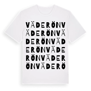 Väderön ordlek t-shirt – ekologisk bomull t-shirt från Pinshirt