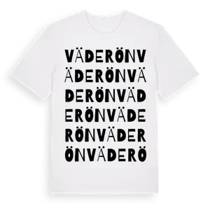 Väderön ordlek t-shirt – ekologisk bomull t-shirt från Pinshirt