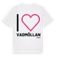 White t-shirt med Jag älskar Vadmöllan t-shirt stort tryck