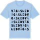 Blue Soul t-shirt med Vägasked ordlek t-shirt