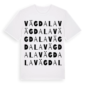 Vägdala ordlek t-shirt – ekologisk bomull t-shirt från Pinshirt