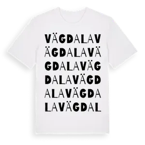 Vägdala ordlek t-shirt – ekologisk bomull t-shirt från Pinshirt