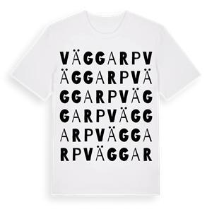 Väggarp ordlek t-shirt – ekologisk bomull t-shirt från Pinshirt