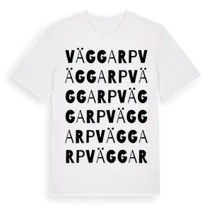Väggarp ordlek t-shirt – ekologisk bomull t-shirt från Pinshirt