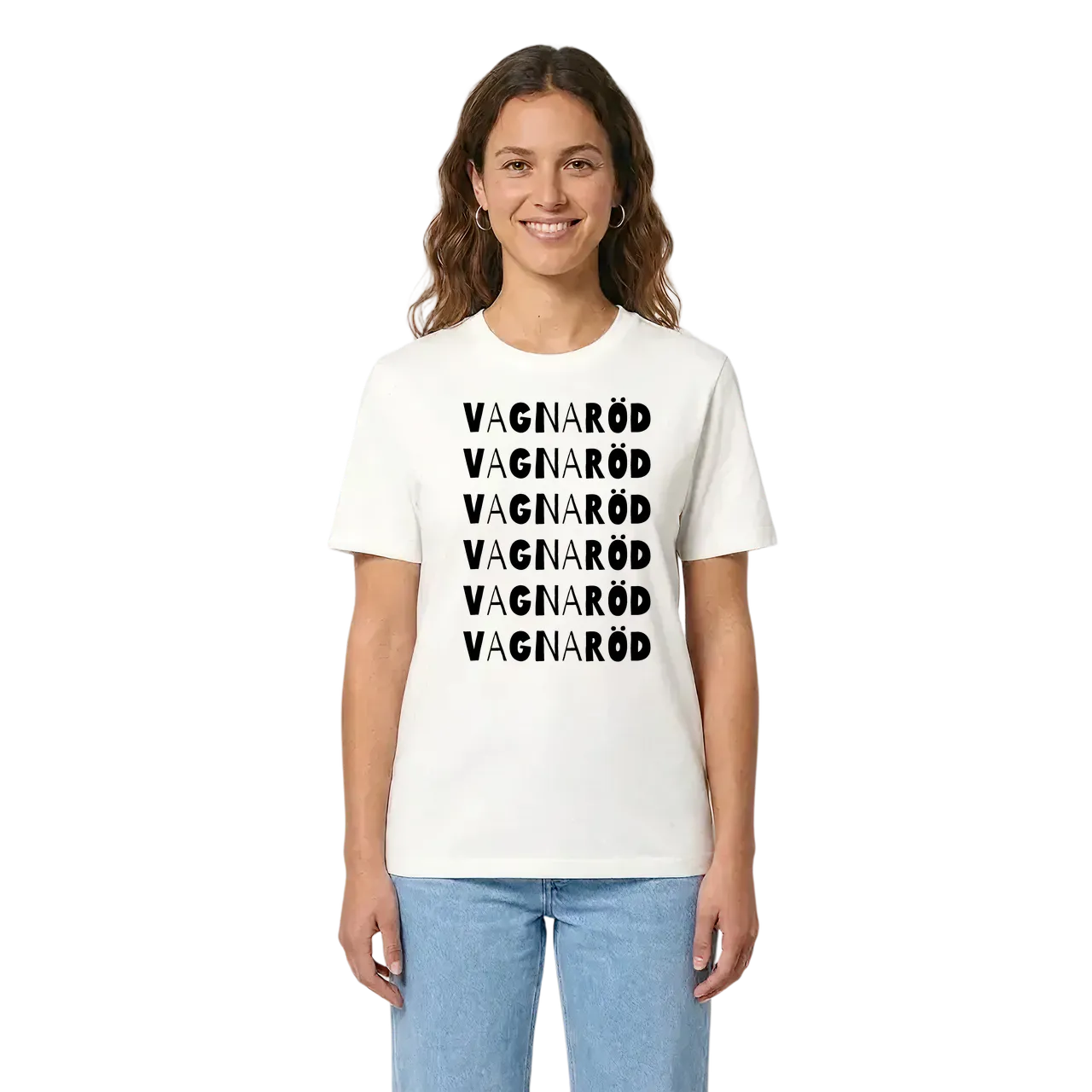 Vagnaröd ordlek t-shirt i miljö