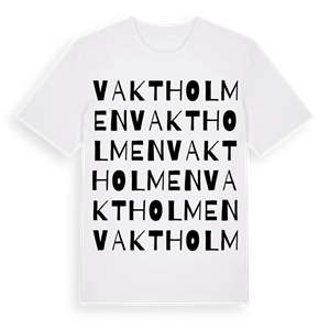 Vaktholmen ordlek t-shirt – ekologisk bomull t-shirt från Pinshirt