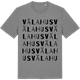 Mid Heather Gray t-shirt med Välahus ordlek t-shirt