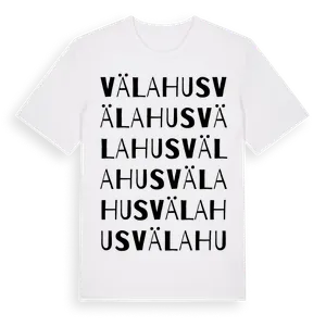 Välahus ordlek t-shirt – ekologisk bomull t-shirt från Pinshirt