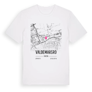 Valdemarsro karta t-shirt – ekologisk bomull t-shirt från Pinshirt