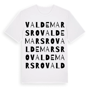 Valdemarsro ordlek t-shirt – ekologisk bomull t-shirt från Pinshirt