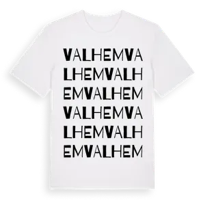 Valhem ordlek t-shirt – ekologisk bomull t-shirt från Pinshirt