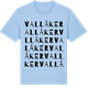 Blue Soul t-shirt med Vallåker ordlek t-shirt