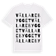 White t-shirt med Vällarebygget ordlek t-shirt
