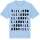 Blue Soul t-shirt med Vallaröd ordlek t-shirt