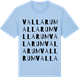 Blue Soul t-shirt med Vallarum ordlek t-shirt