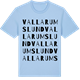 Blue Soul t-shirt med Vallarumslund ordlek t-shirt