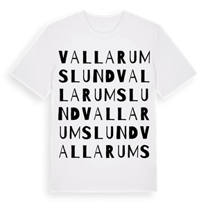 Vallarumslund ordlek t-shirt – ekologisk bomull t-shirt från Pinshirt