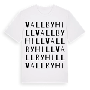 Vallbyhill ordlek t-shirt – ekologisk bomull t-shirt från Pinshirt