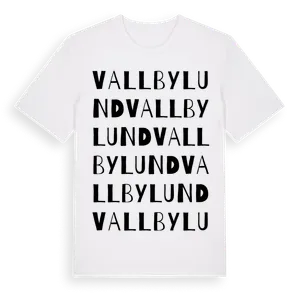 Vallbylund ordlek t-shirt – ekologisk bomull t-shirt från Pinshirt