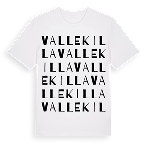 Vallekilla ordlek t-shirt – ekologisk bomull t-shirt från Pinshirt