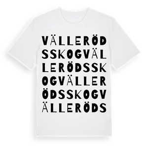 Vällerödsskog ordlek t-shirt – ekologisk bomull t-shirt från Pinshirt
