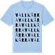 Blue Soul t-shirt med Vallkärra ordlek t-shirt