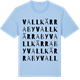 Blue Soul t-shirt med Vallkärra by ordlek t-shirt