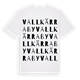 Vallkärra by ordlek t-shirt