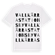 Vallkärra stationsby ordlek t-shirt
