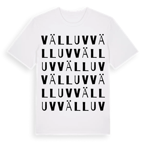 Välluv ordlek t-shirt – ekologisk bomull t-shirt från Pinshirt