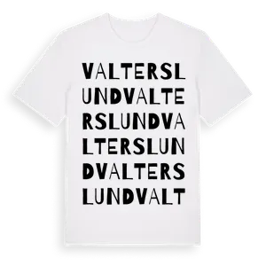 Valterslund ordlek t-shirt – ekologisk bomull t-shirt från Pinshirt