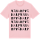 Pink Cotton t-shirt med Vänarp ordlek t-shirt