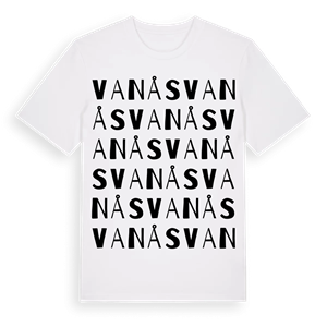 Vanås ordlek t-shirt – ekologisk bomull t-shirt från Pinshirt