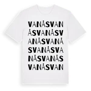 Vanås ordlek t-shirt – ekologisk bomull t-shirt från Pinshirt
