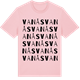 Pink Cotton t-shirt med Vanås ordlek t-shirt