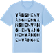 Blue Soul t-shirt med Vånghem ordlek t-shirt