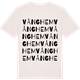 Vintage White t-shirt med Vånghem ordlek t-shirt