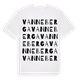 White t-shirt med Vanneberga ordlek t-shirt
