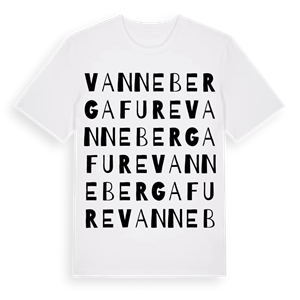 Vanneberga fure ordlek t-shirt – ekologisk bomull t-shirt från Pinshirt