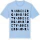 Blue Soul t-shirt med Vannebergaområdet ordlek t-shirt