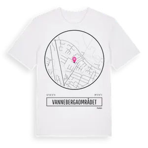 Vannebergaområdet t-shirt – ekologisk bomull t-shirt från Pinshirt