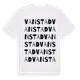 White t-shirt med Vanstad ordlek t-shirt