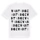 White t-shirt med Vantinge ordlek t-shirt