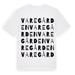 Varegården ordlek t-shirt – ekologisk bomull t-shirt från Pinshirt