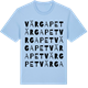 Blue Soul t-shirt med Värgapet ordlek t-shirt